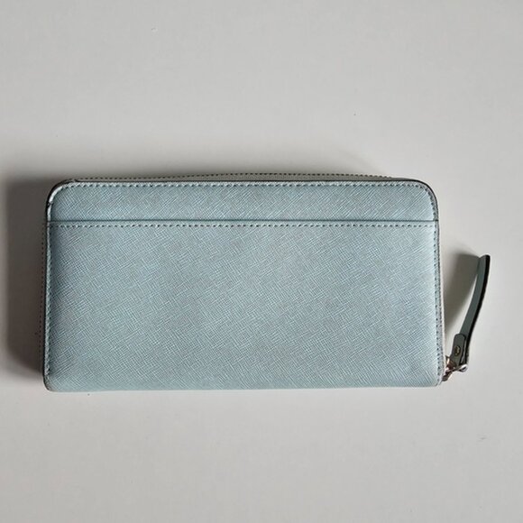 Kate Spade Neda Newberry Lane Zip Around Wallet Mint Green - Picture 2 of 14